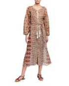 Monserran Printed Tassel Tie