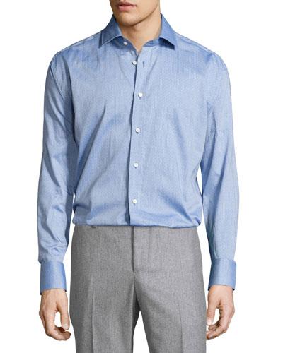 Classic-fit Regular-finish Dot-print Sport