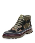 Id Camo Canvas Hiking Boot,