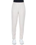 Colette Cotton-silk Straight-leg Pants
