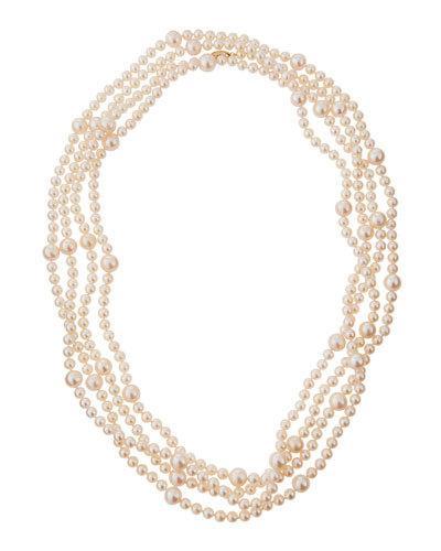Long Freshwater Pearl Layering Necklace,
