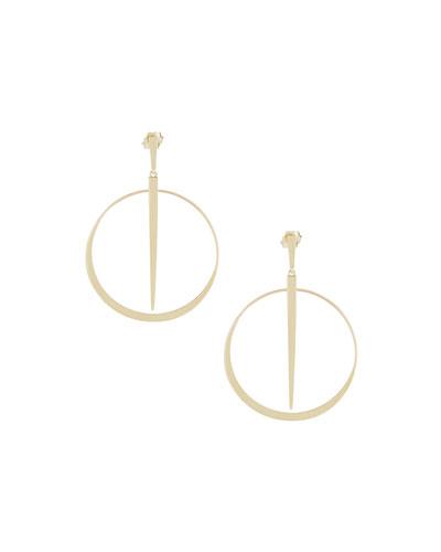 14k Small Sheer Hoop Earrings
