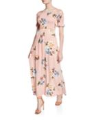 Floral Off-the-shoulder Smocked