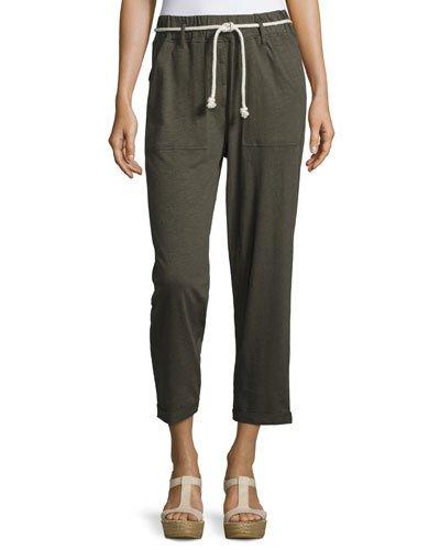 Sedona Cotton-linen Pants, Desert Palm