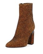 Kirby Dotted Suede Block-heel Bootie