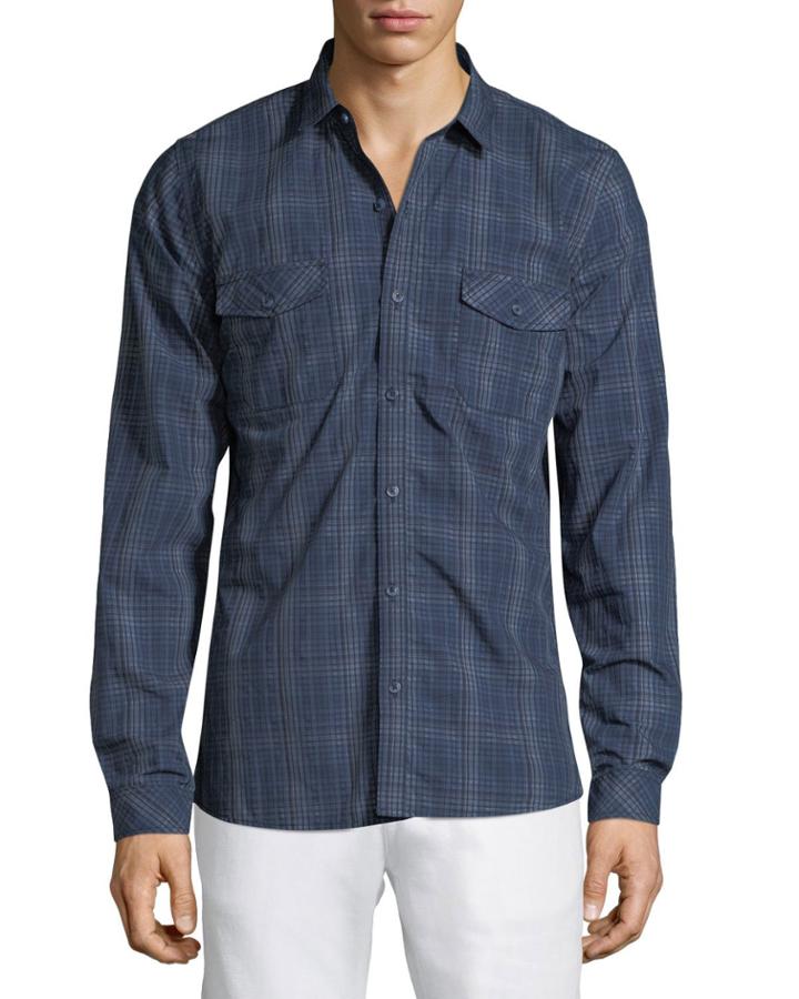 Men's Slub Weave Long-sleeve