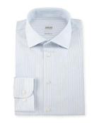 Modern-fit Double-stripe Dress Shirt,