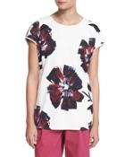 Nadette Short-sleeve Floral-print Top