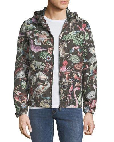 Wildlife-print Rain-resistant Jacket