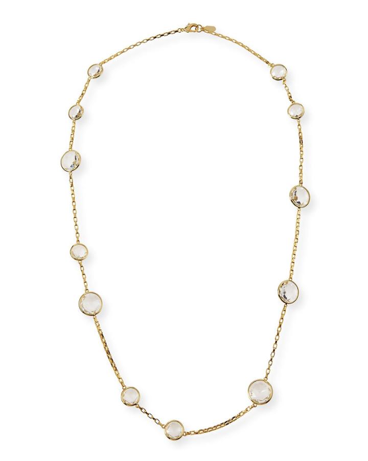 Hampton Faceted Bezel Station Necklace