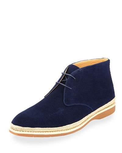 Sudbury Perforated Suede Chukka Boot, Blue