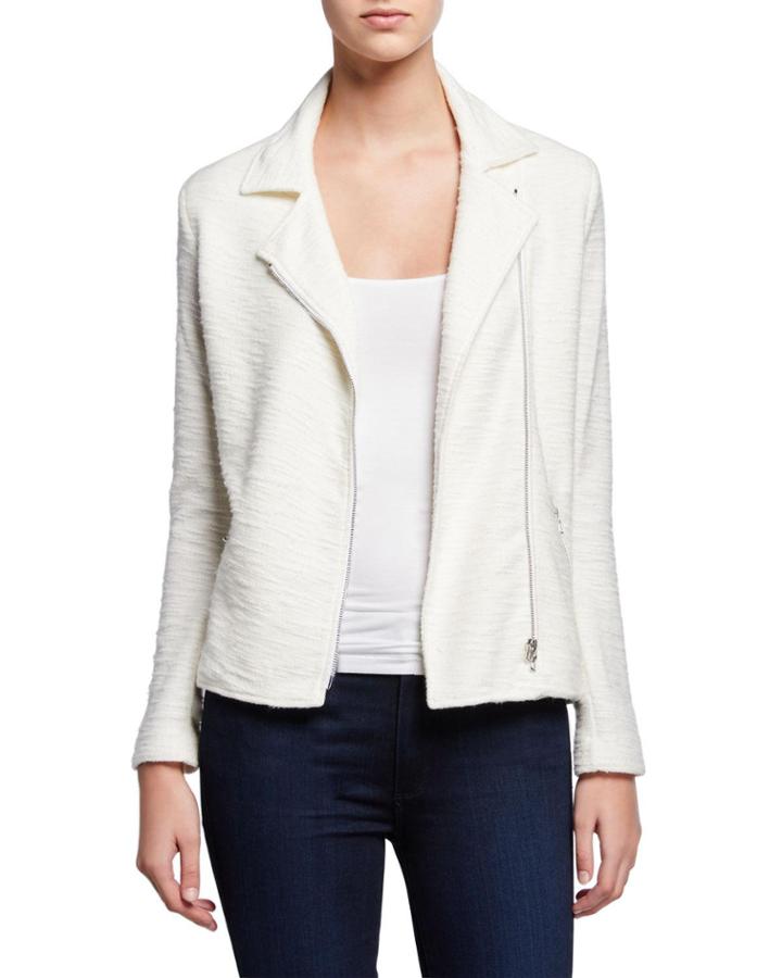Textured Zip-front