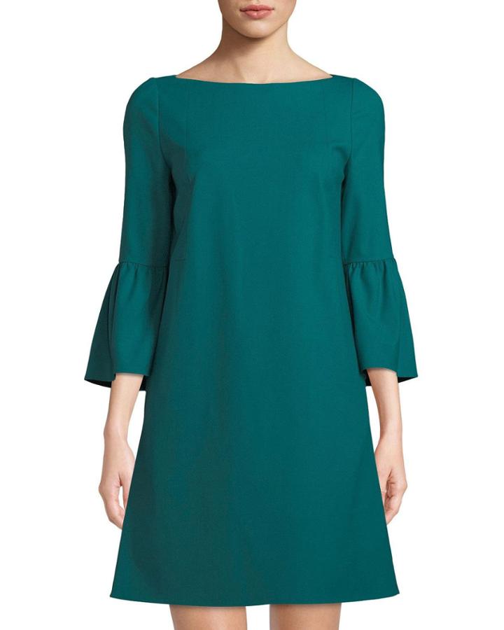 Marisa Bell-sleeve A-line Dress