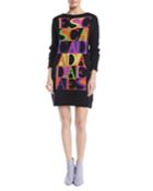 Logo-intarsia Crewneck Long-sleeve Cashmere-blend
