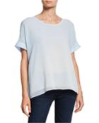 Ombre Oversized Double-layer Top