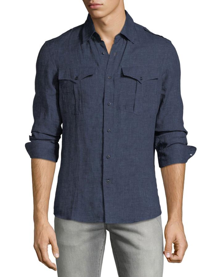 Men's Leisure Fit Linen Sport