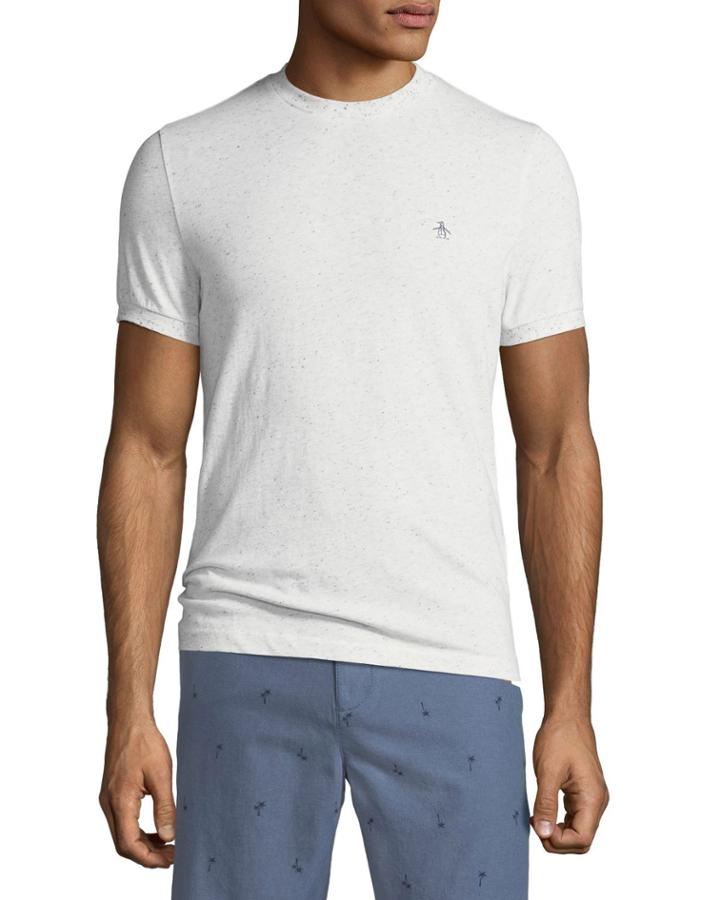 Men's Nep Short-sleeve Crewneck Tee