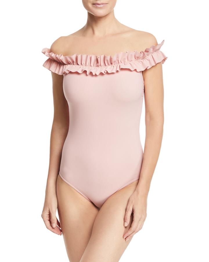 Mondria Off-the-shoulder Maillot One-piece
