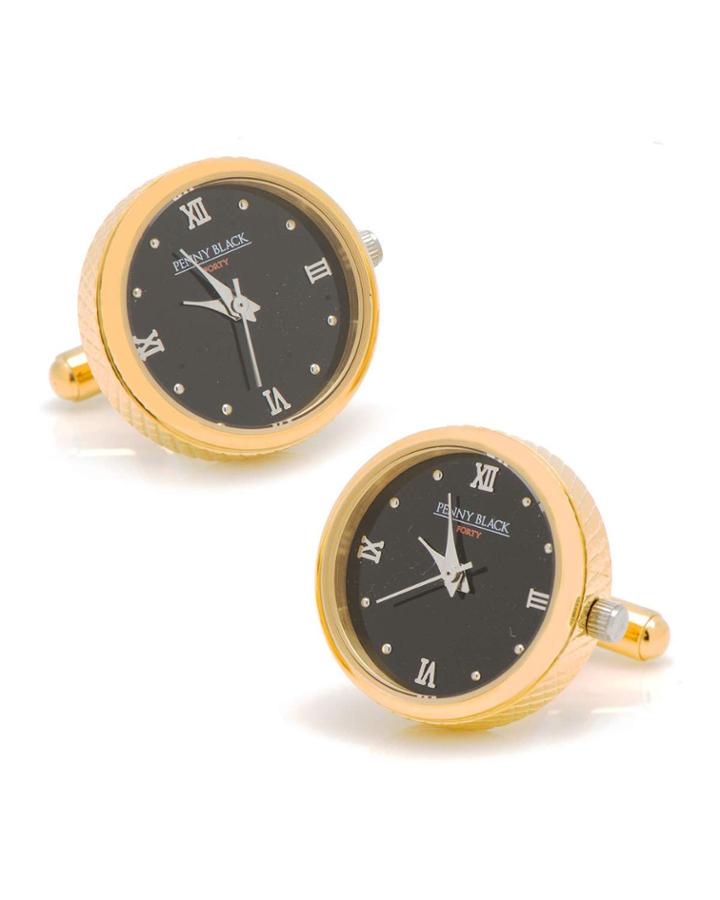 Golden Stainless Steel Watch Cuff