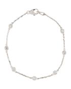 14k White Gold Diamond By-the-yard Bracelet,