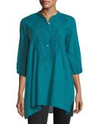 Minda Embroidered Voile Tunic