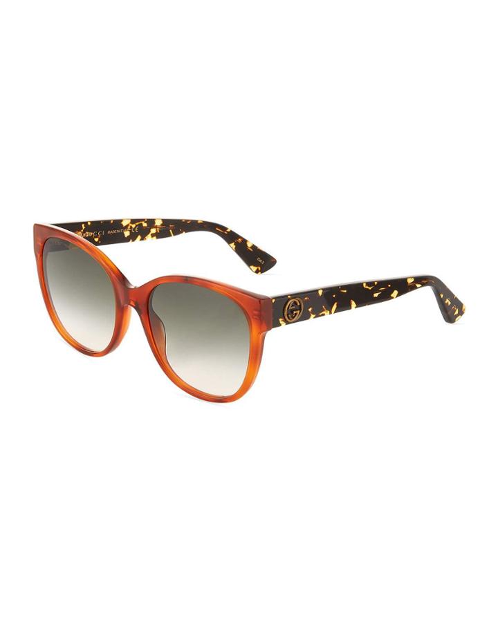 Gradient Oversized Cat-eye