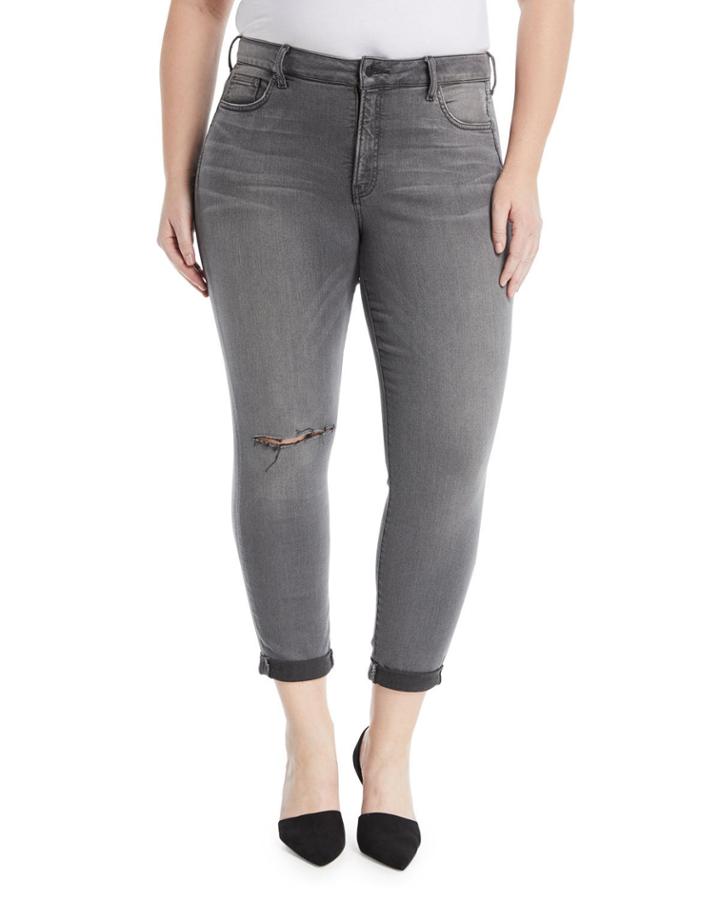 Distressed Girlfriend Jeans,