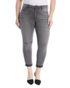 Distressed Girlfriend Jeans,