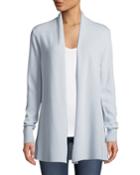Cashmere Open-front Computer Cardigan,