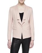Gabardine One-button Jacket