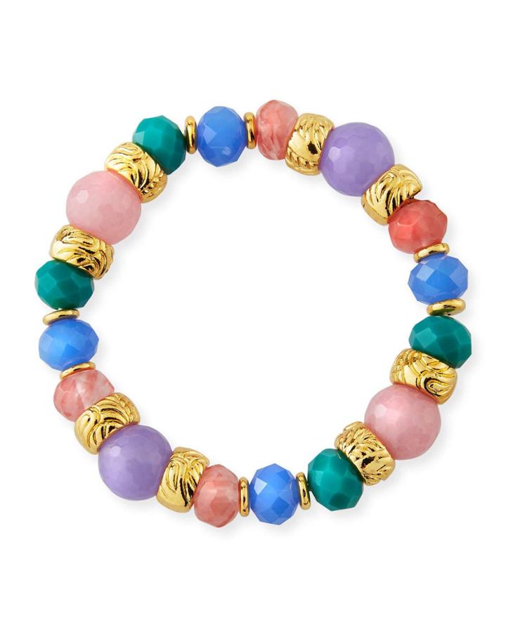Watercolor Stretchy Bead Bracelet