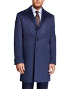 Men's Heathered Cashmere Topcoat