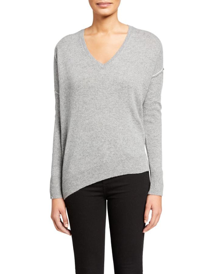 Asymmetric Cashmere Top