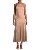 Opasidy Halter-neck Midi Cocktail Dress