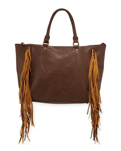 Oasis Fringed Tote Bag,