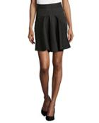 Striped Flounce-front Pencil
