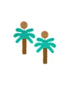 Palm Tree Drop Earrings