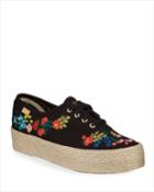 X Rifle Paper Co. Floral Embroidered Canvas Espadrille