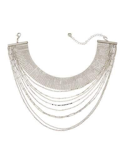 Layered Multi-row Choker Necklace,