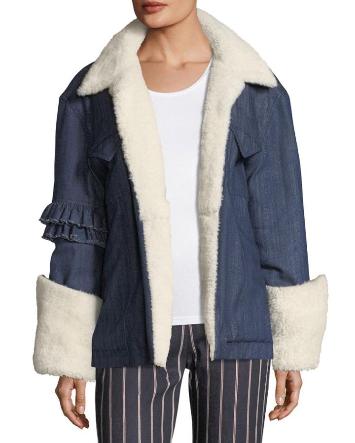Made For Greatness Oversized Denim Jacket W/