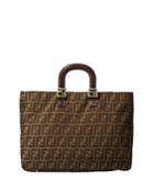 Zucca Top Handle Tote Bag