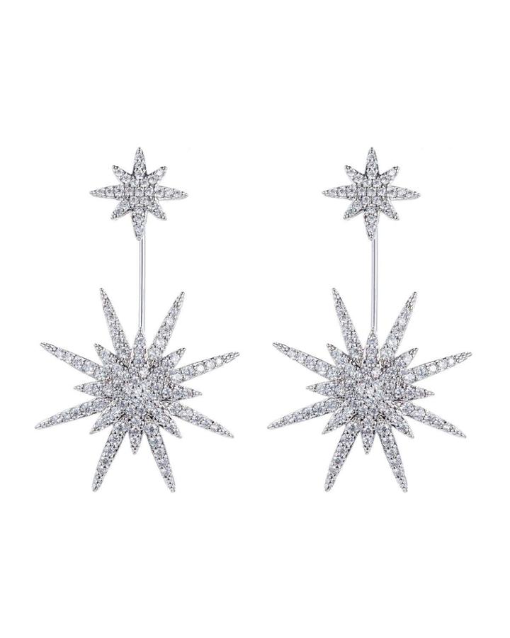 North Star Cubic Zirconia Earrings