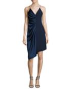 Sleeveless V-neck Satin