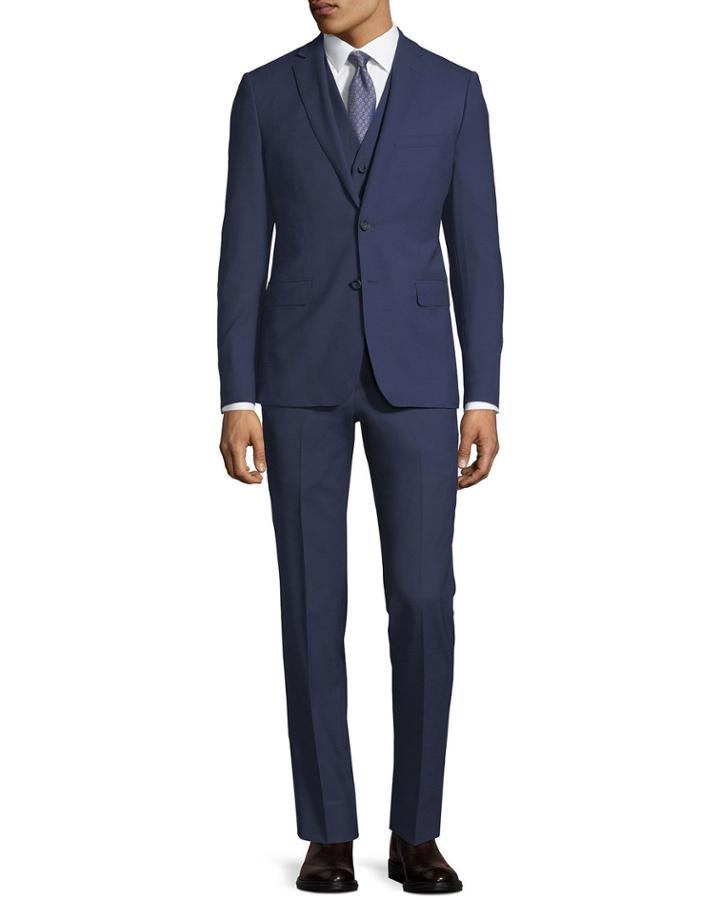 Slim-fit Wool Three-peice