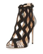 Loretta New Ankle-tie Caged
