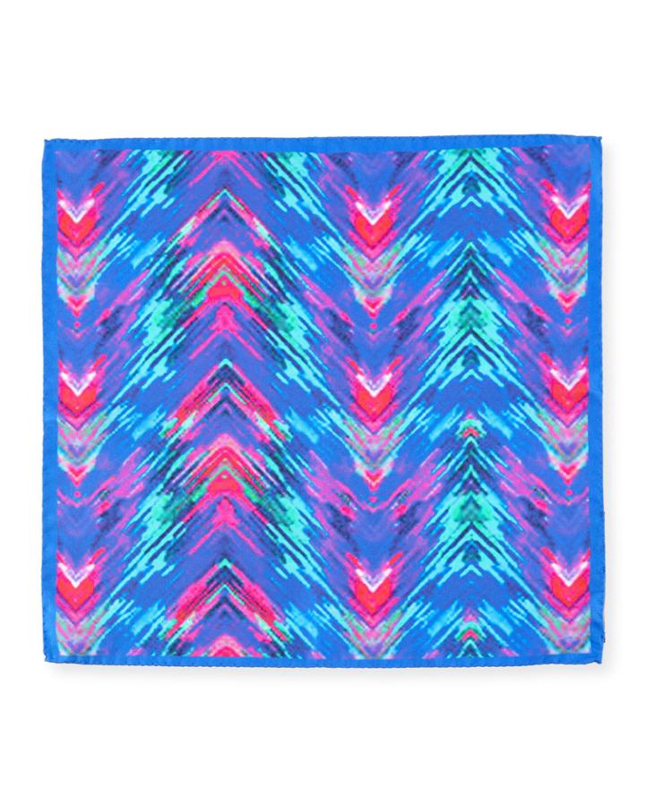 Electric Tie-dye Silk Pocket