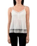 Tank Top With Crochet &