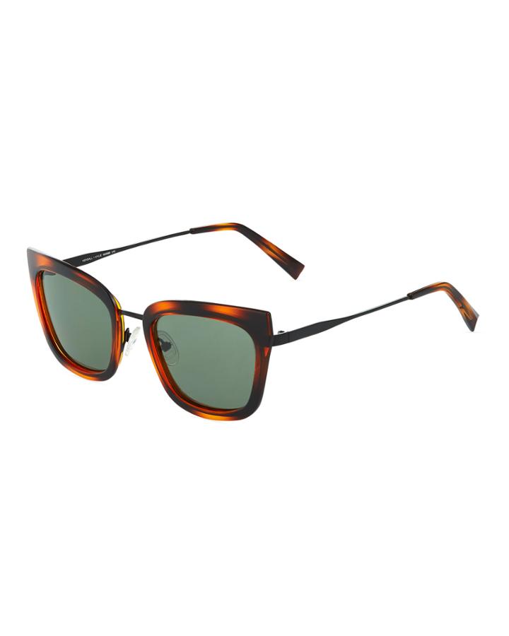 Square Cat-eyed Acetate/metal