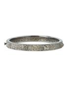 Pav&eacute; Champagne Diamond Pyramid Bangle