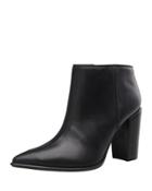 Noemi Leather Pointed Toe Bootie
